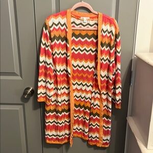 Colorful Chevron Cardigan